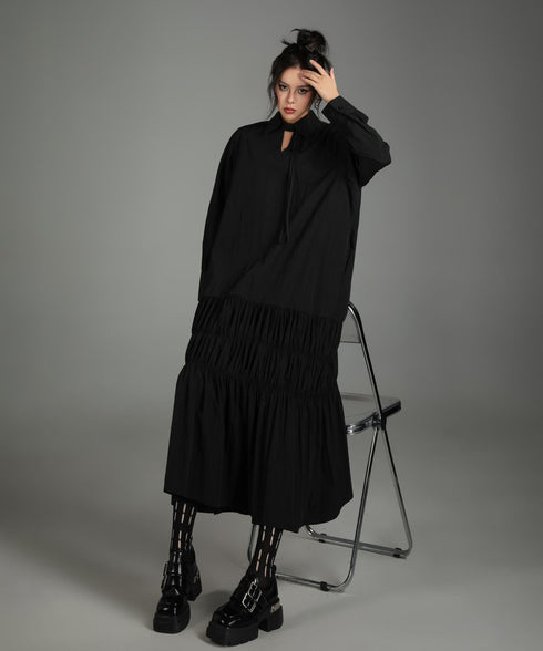 Black Mesh Layered Skirt